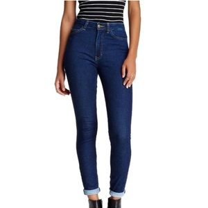American Apparel Medium Wash High Waisted Pencil Jean Sz 29